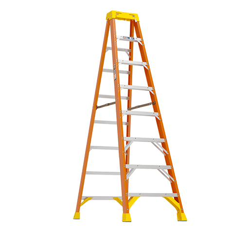Fiberglass Double Sided Step Ladder