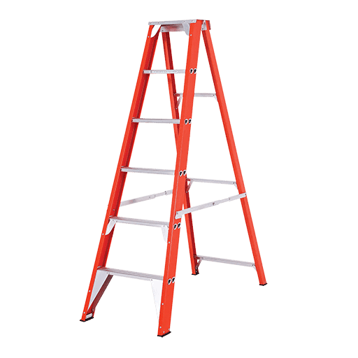 Fiberglass Single Sided Step Ladder